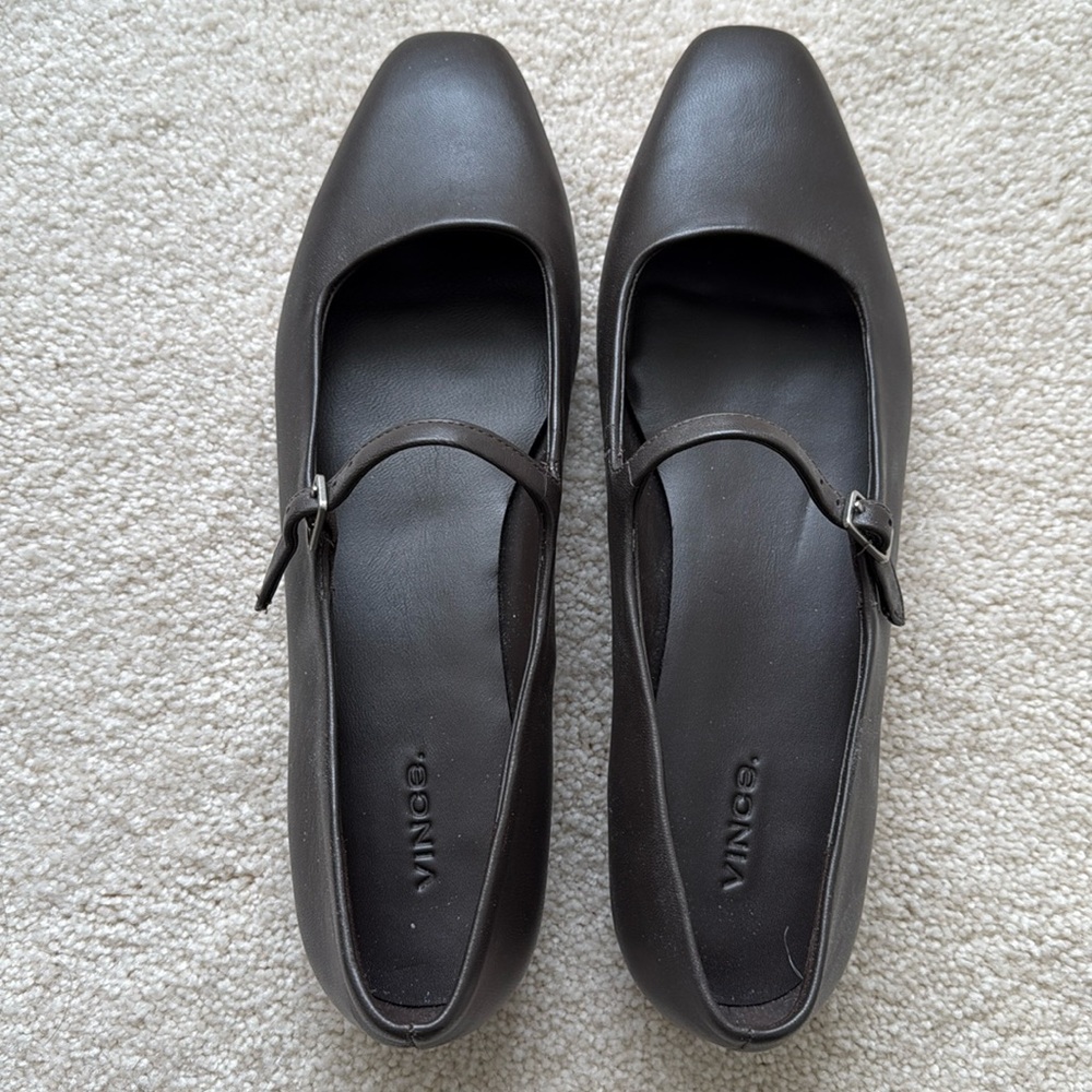 Brand New Women’s Vince Leather Mary Jane Shoes